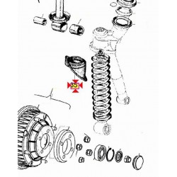 Bavettes Fourche avant d'origine Piaggio Ape Mp Calessino