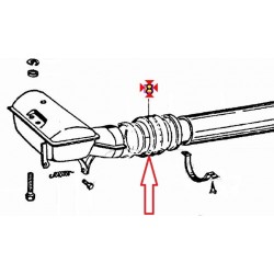 Fuelle tuberia flexible Transportadores de aire caliente Piaggio Ape 50