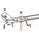 Fuelle tuberia flexible Transportadores de aire caliente Piaggio Ape 50