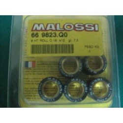 Serie massette rulli variatore D. 16 x 13 gr. 7,5 Malossi