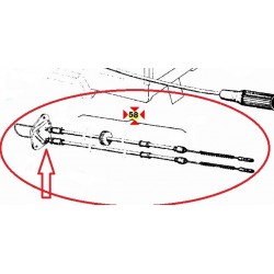 Cable Transmission Handbrake Stationing Ape Car P2 P3