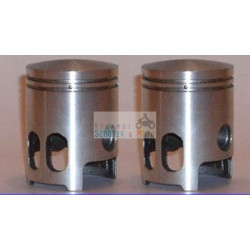 Couple Pistons piston Kolben Yamaha 125 E2C-S-Rd 2Cil Lamellare1975 43,8