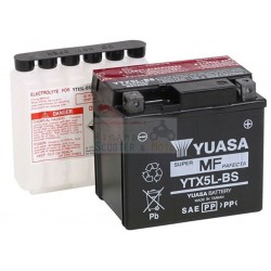 Batteria Yuasa Ytx5L-Bs Adly Rs Supersonic Atv 50 06/08 Senza Kit Acido