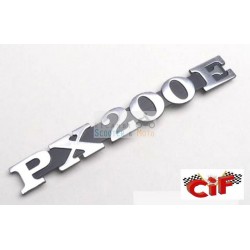 Emblema de la placa de identificacion del friso Escrito capilla lateral Piaggio Vespa PX 200 E