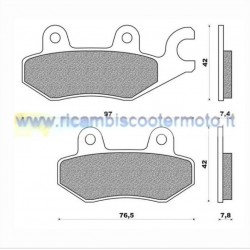 Pastillas de freno delantero Yamaha FZR 50 MZ 50 R 50 TZR TZR TZR 80 125