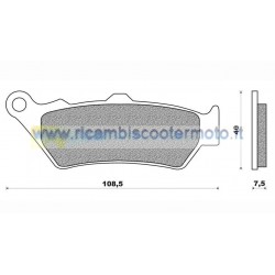 Front Brake Pads Aprilia Etv 1000 Caponord Abs Rally Raid