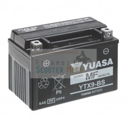 Yuasa Battery Ytx9-Kawasaki Z B (Abs) Er300B 300 15/16 Sans Kit Acide