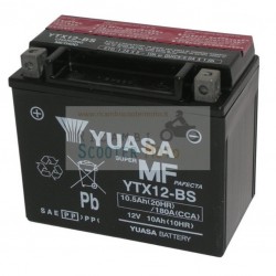 Batteria Yuasa Ytx12-Bs Adly Cross X Over 150 07/08 Senza Kit Acido