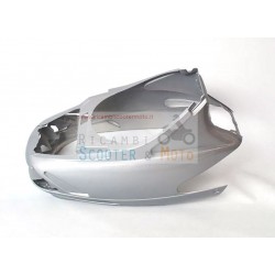 Casco original trasera Malaguti F 10 de plata pulida