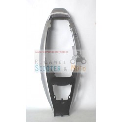 Asiento trasero casco cubierta original Malaguti F12 plata pulida