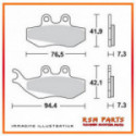 Coppia Pastiglie Freno Organica Bcr Piaggio Hexagon Lx 125 1998-2001