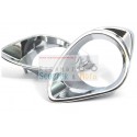 Enmarcar Faro delantero izquierdo y derecho originales Malaguti F 12 R Chrome