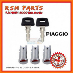 locks Series 3 pieces Piaggio Vespa PK 125 XL from 1986 to 1989