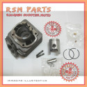 Kit gruppo termico cilindro D 39 POLINI HONDA X8R 50 2T X-S