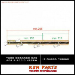 Tube d'accélérateur régulation de l'accélérateur Vespa 50 S 1963-1984