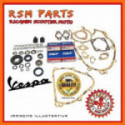 Kit revisione motore dadi cuscinetti paraoli guarnizioni Vespa 50 PK S