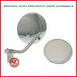 Specchio Destro Sinistro Omologato Vespa Universale Cromato