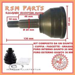 Kit giunto omocinetico semiasse lato ruota LIGIER AMBRA 162