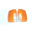 Pair of transparent orange front lenses Ape MP P401 501 601 78/81