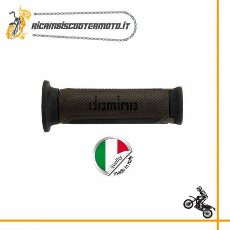 Coppia manopole standard Domino Moto Nere Marrone