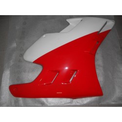 Flanco derecho Blanco / Rojo original Aprilia Af1 Sintesis / 125 Replica