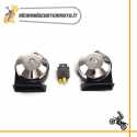 Coppia trombe cromate MOTO GUZZI V35 Florida 350 86/90