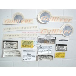 Kit Abziehbilder Aufkleber Original Aprilia Gulliver 50 Lk 96-98