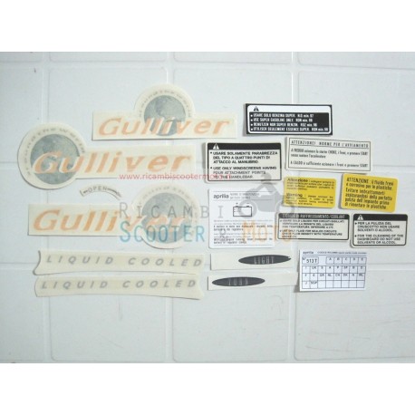 Series decals Stickers Green Opaque Aprilia Gulliver 50 Lk 96-98