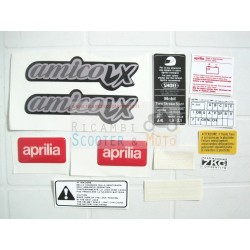 autocollants de la série Deep Black Stickers Aprilia Amico 50 92-93 Lx