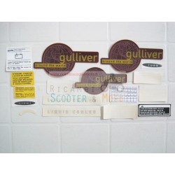 Kit Abziehbilder Aufkleber Red Opaque Aprilia Gulliver 50 Lk 96-98