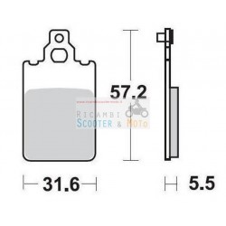 Plaquettes de frein standard Aprilia Malaguti Moto Guzzi Piaggio Fantic Beta