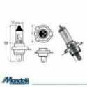 Lampada H4 12V-60/55W / P43T Triumph Daytona 900 Super Iii 1994-1996