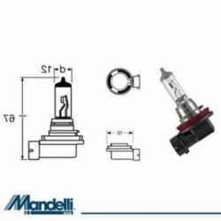 Lampada H11 12V-55W / Pgj19-2 Aprilia Caponord 1200 2013-2016