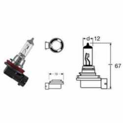 Lamp H11 12V-55W / Pgj19-2 Kawasaki Er-6F 650 2006-2016