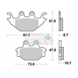 Coppia Pastiglie Freno Sinterizzate Anteriore Kymco Atv Maxxer 250 2006