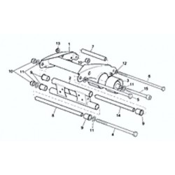 Bielletta supporto attacco motore originale Aprilia