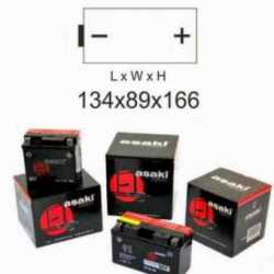 Batterie Cb14L-A2 Einer Aprilia Atlantic 500 2001-2004 Ohne Säure-Kit