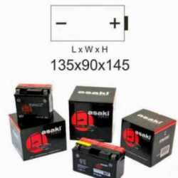 Battery Bp-Cb10L Standard A Gilera Dna 180 2001 Without Acid Kit