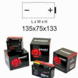 Batteria Cb7L-B2 Standard Mbk Xn Doodo 150 2001-2002 Senza Kit Acido