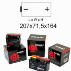 Battery Cb16Al-A2 A Ducati Monster 750 Dark 1999 Without Acid Kit