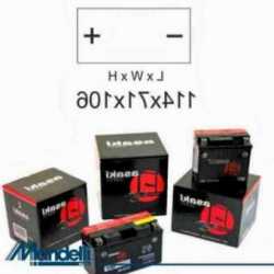 Batteria Cbtx5L-Bs Sigillata Hyosung Ez 100 M 2007-2008 Senza Kit Acido