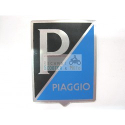 Placa de identificacion del emblema del friso Piaggio Genova Periodo de aluminio