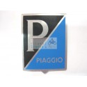 Placa de identificacion del emblema del friso Piaggio Genova Periodo de aluminio