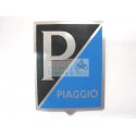 Emblème Frieze Piaggio Plaque signalétique Genova Période Aluminium