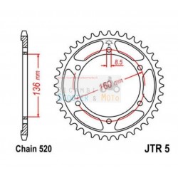 Crown Transmission 520 43 Steel Teeth Jt Etx Aprilia Tuareg 600 1988-89