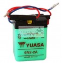 Batterie Yuasa 6N2-2A-1 6V / 2Ah Moto Morini 500 Enduro Sans Kit Acide