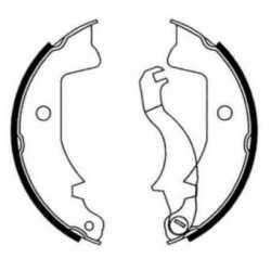 Brake Shoes Front / Rear Ape Car P2-P3 220 1978-1985