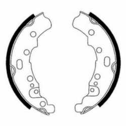 Brake Shoes Front / Rear Ape Poker Benzina 420 1993