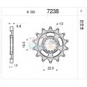 Pinion 13 dents étape de transmission d'origine 520 Ognibene Husqvarna 250