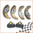 Rear brake shoes and cylinders kit AIXAM Sensation from 2016